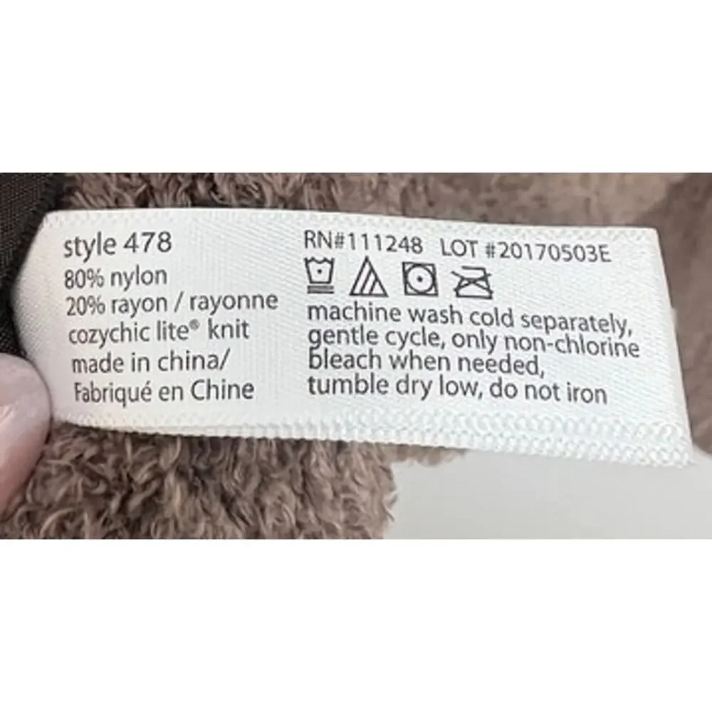 NWOT Barefoot Dreams Cozy Chic Lite Ribbed Scarf in Taupe